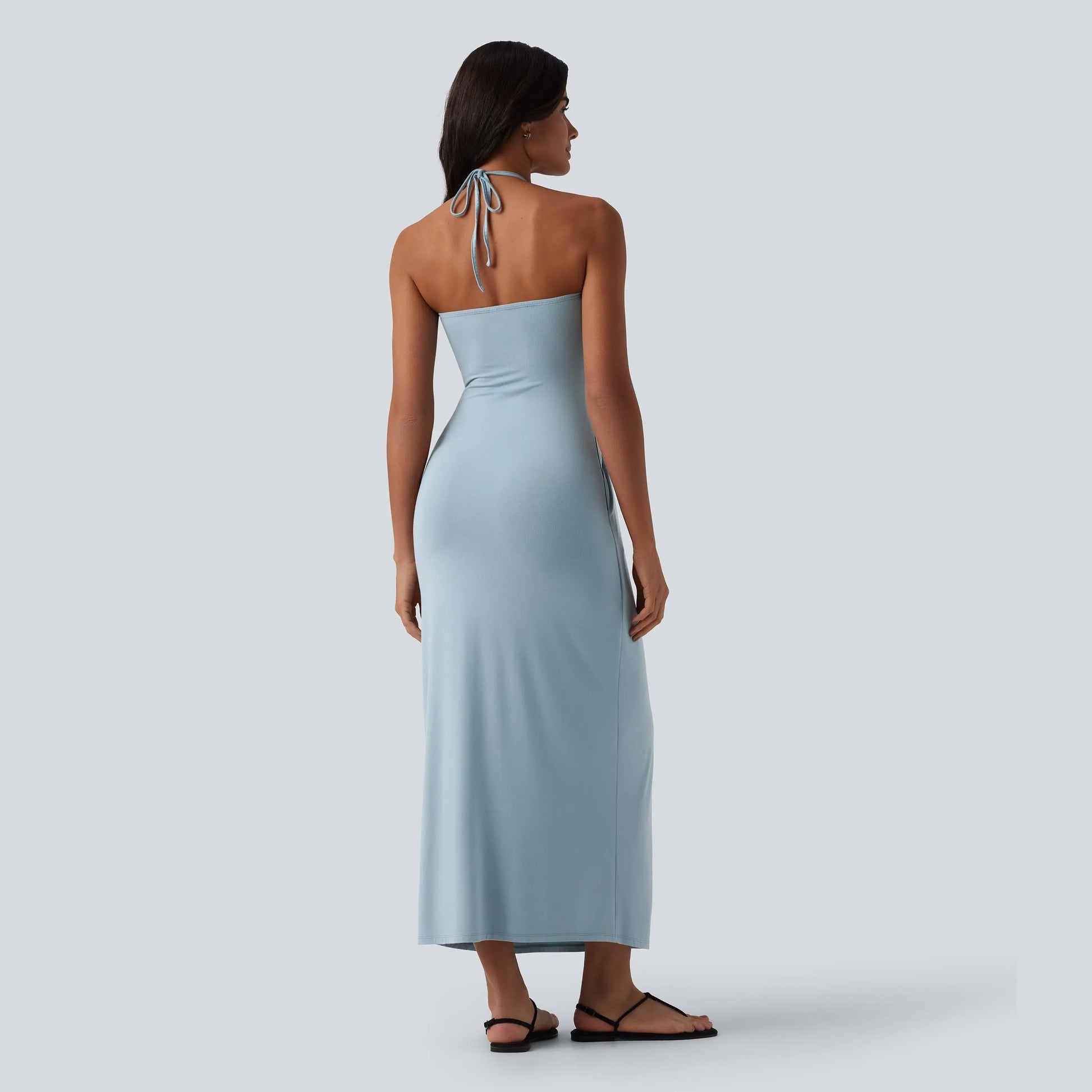 Solara Tie-Back Maxi Dress with Pockets