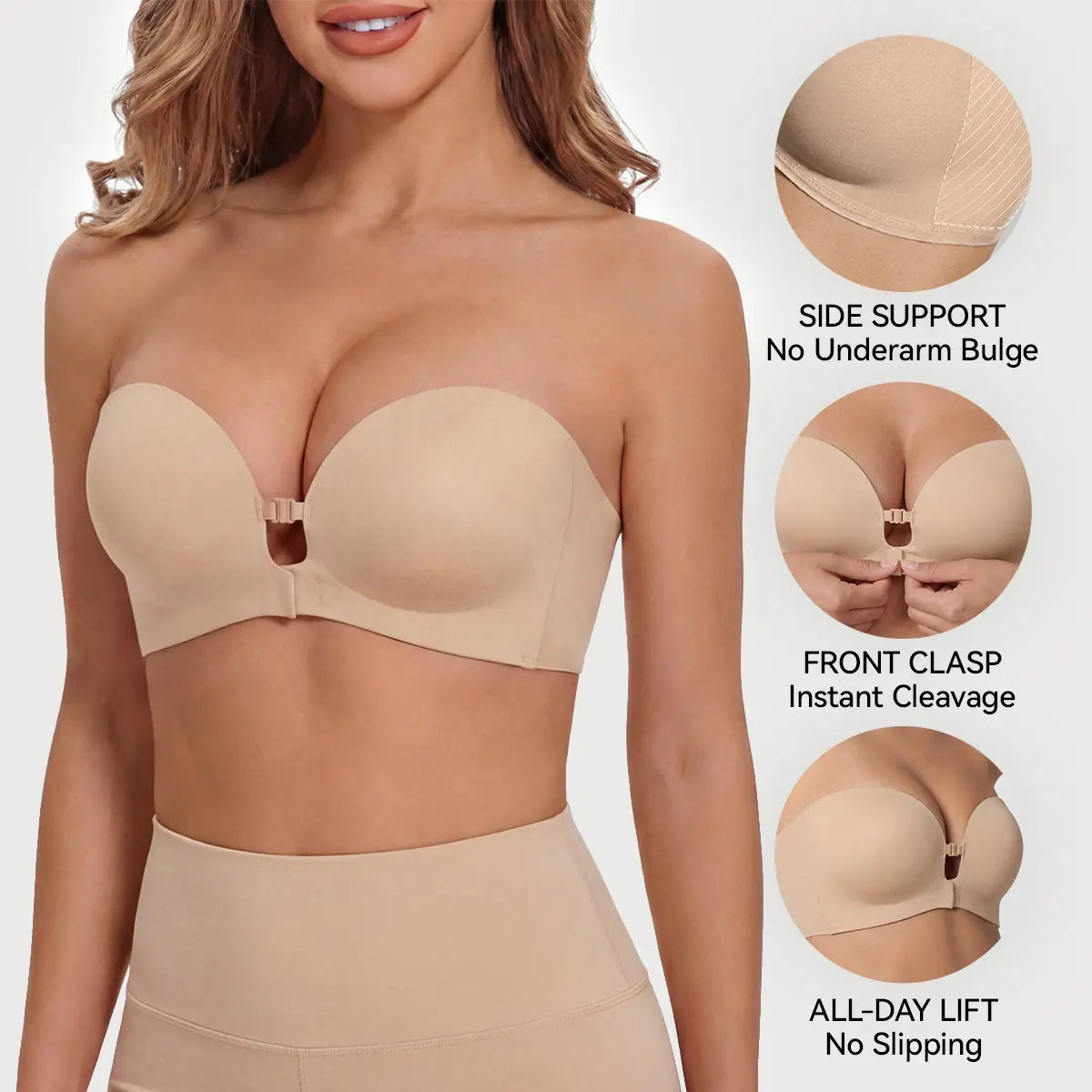 Velare™ Strapless Non Slip Push Up Bra