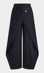 Asymmetric Wrap Wide Leg Pants