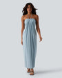 Solara Tie-Back Maxi Dress with Pockets