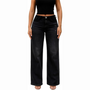 Lounge™ Mid-Low Rise Stretch Wide-Leg Baggy Jeans - Lounge