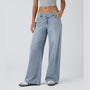 Lounge Flex PerfectFit™ Asymmetric Baggy Wide-Leg Jeans - Lounge