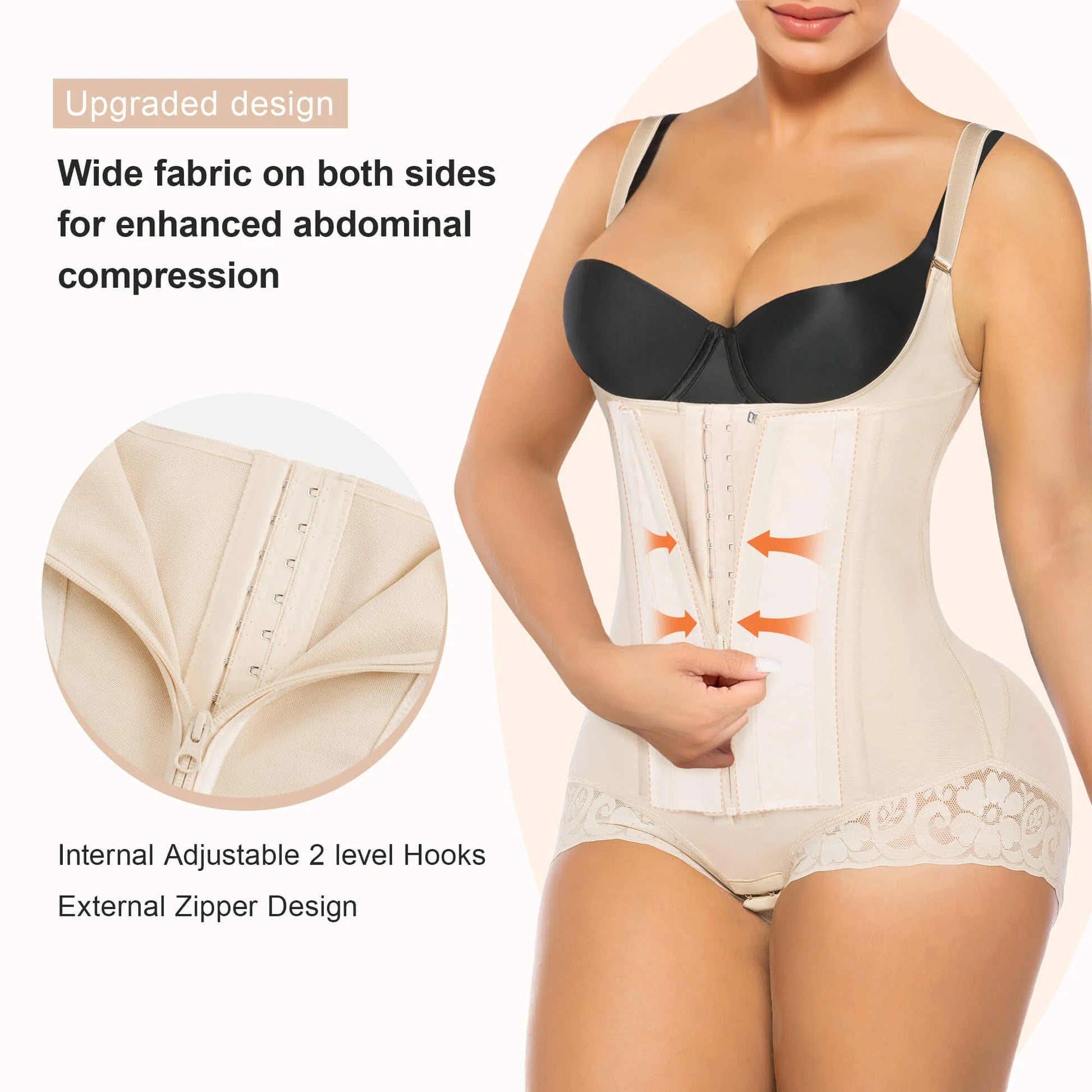 VELARE 8-Steel-Bone Brief-Style Colombian Faja