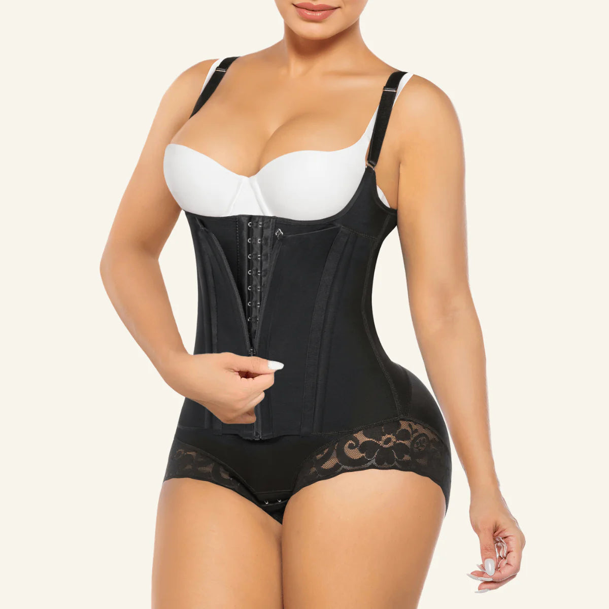 VELARE 8-Steel-Bone Brief-Style Colombian Faja