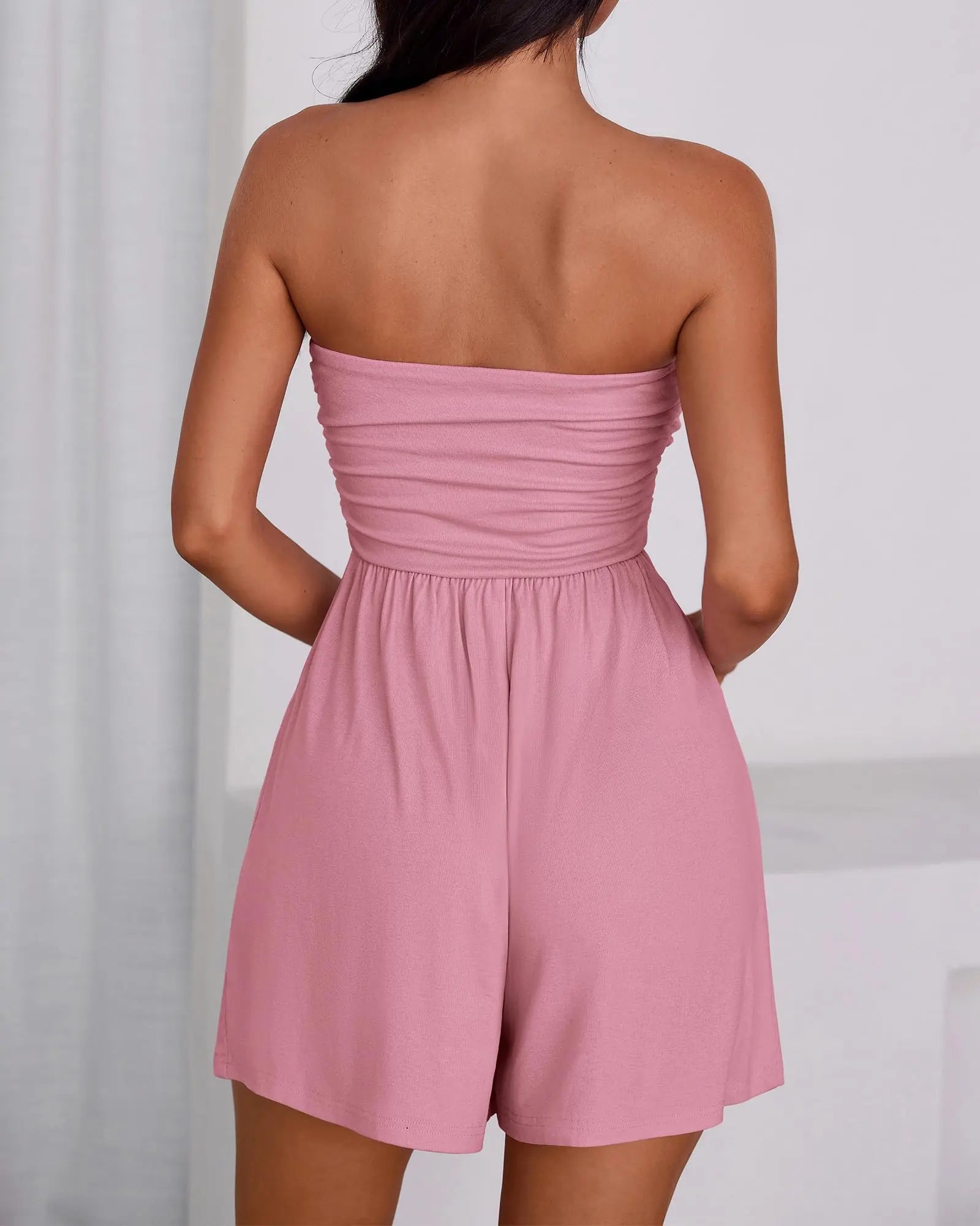 Aria Strapless Ruffle Romper — Beach & Vacation