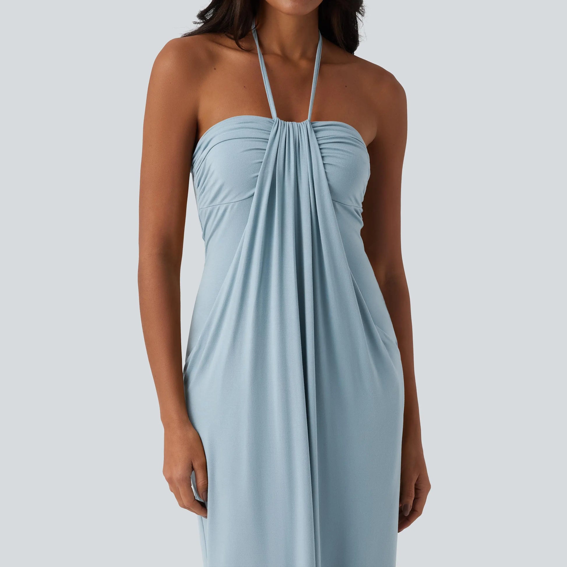 Solara Tie-Back Maxi Dress with Pockets